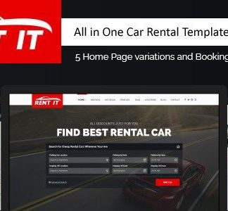 Rentit - Car / Bike / Vehicle Rental Wordpress Theme