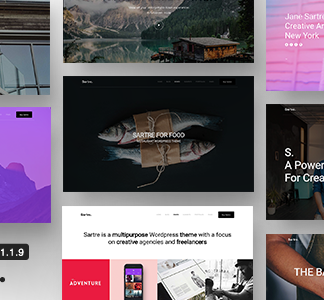Sartre - Responsive Multipurpose Wordpress Theme For Creatives