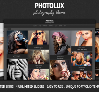 Photolux - Photography Portfolio Wordpress Theme