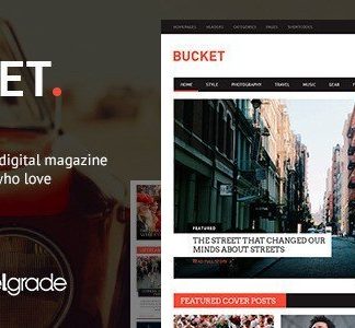 Bucket – A Digital Magazine Style Wordpress Theme