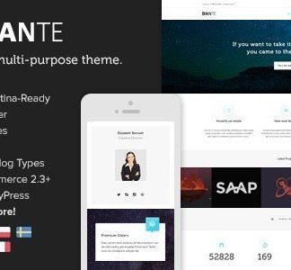 Dante – Responsive Multi-Purpose Wordpress Theme