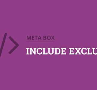Metabox - Include Exclude