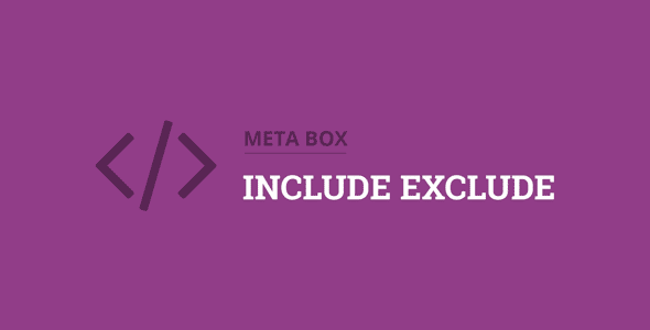 Metabox - Include Exclude