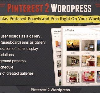 Pinterest To Wordpress Plugin