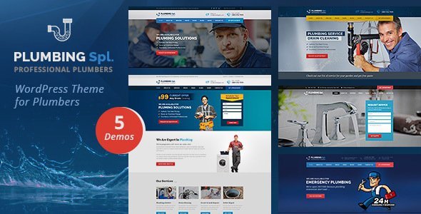 Plumbing Spl - Plumber Wordpress Theme