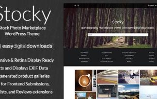 Stocky A Stock Photography Marketplace Theme