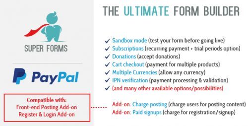 Super Forms Paypal Add-On