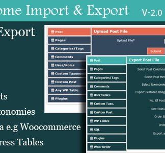 Wordpress Awesome Import & Export Plugin