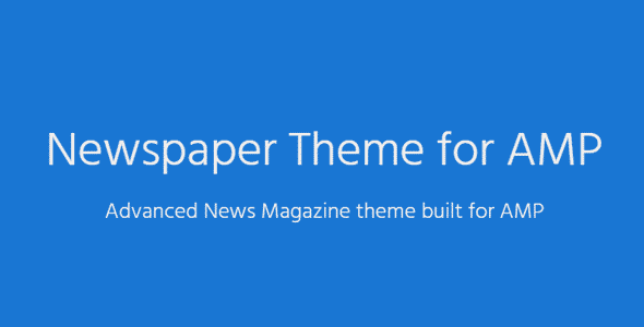 Newspaper Theme for AMP