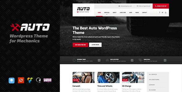Auto – Ideal Car Mechanic And Auto Repair Template For Wordpress