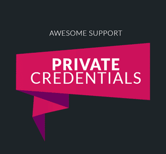 Awesome Support - Private Credentials