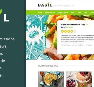 Basil Recipes – A Recipe-Powered Wordpress Theme