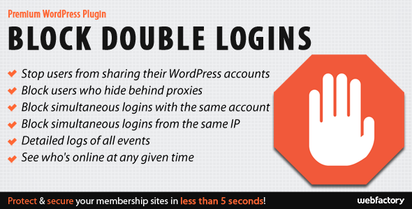 Block Double Logins - Protect Your Membership Site