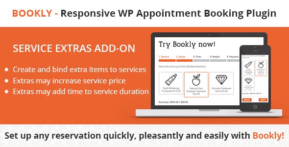Bookly - Service Extras (Add-on)