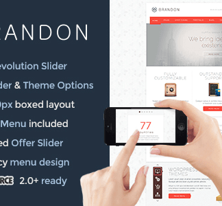 Brandon – Responsive Multi-Purpose Wordpress Theme