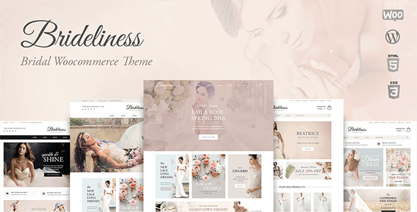 Brideliness – Wedding Shop Wordpress Woocommerce Theme