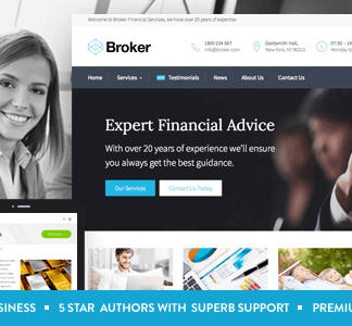Broker – Business And Finance Wordpress Theme