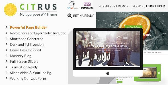Citrus – Creative One Page Multi-Purpose Theme