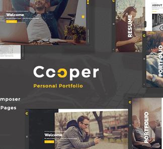 Cooper – Creative Responsive Personal Portfolio Wordpress Theme
