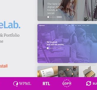 Creative Lab - Creative Studio Portfolio & Agency WordPress Theme