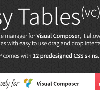 Easy Tables – Table Manager For Visual Composer