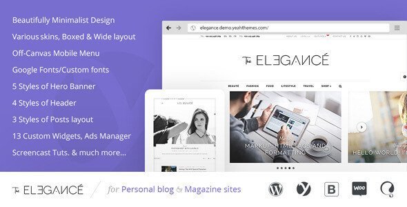 Elegance – A Flawlessly Minimalist Blogging Theme