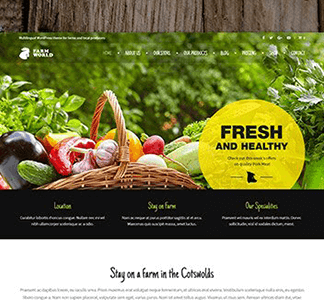 Farmworld – Food & Agriculture Wordpress Theme