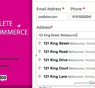 Google Address Autocomplete for WooCommerce