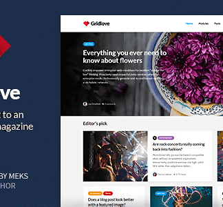 Gridlove – Creative Grid Style News & Magazine Wordpress Theme