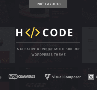 H-Code – Responsive & Multipurpose Wordpress Theme