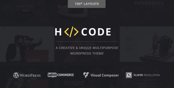 H-Code – Responsive & Multipurpose Wordpress Theme