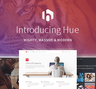 Hue – A Mighty Massive & Modern All-Encompassing Multipurpose Theme