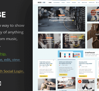 Kickcube – Membership & User Content Sharing Theme