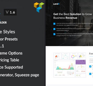 Landx - Multipurpose Wordpress Landing Page