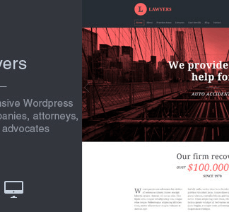 Lawyers – Responsive Business Wordpress Theme