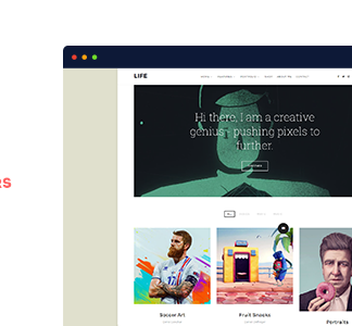 Life - Boxed Portfolio Wordpress Theme