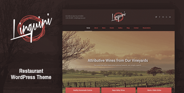 Linguini – Restaurant Wordpress Theme