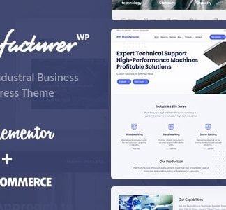 Manufacturer - Factory and Industrial WordPress Theme