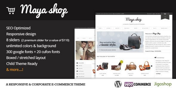 Mayashop – A Flexible Responsive E-Commerce Theme