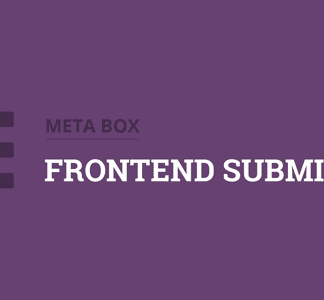 Metabox - Frontend Submission