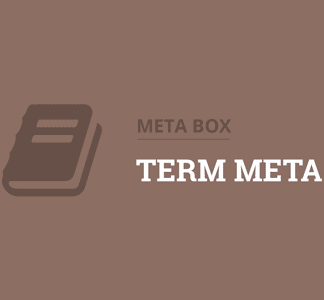 Metabox - Term Meta