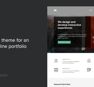 Meth – A Minimal One Page Portfolio Theme