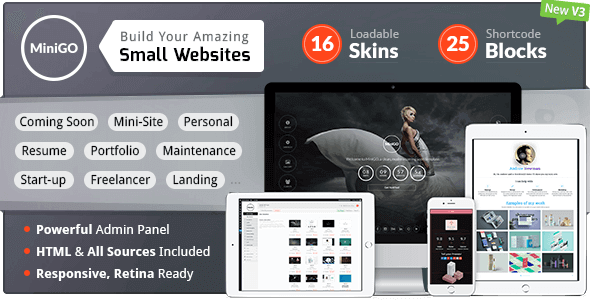Minigo – Luxury Mini Site Multi-Purpose Placeholder Wp Plugin