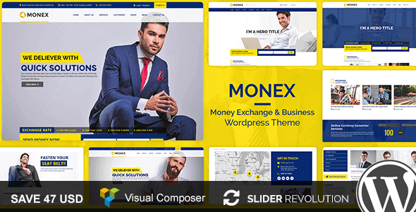 Monex – Money Exchange & Finance Business Wordpress Theme