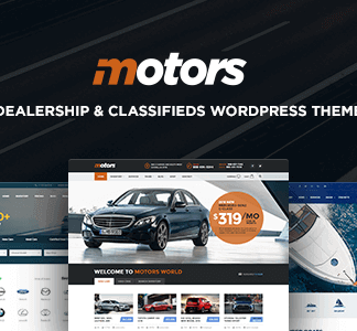Motors – Car Dealership Wordpress Theme (plugins included)