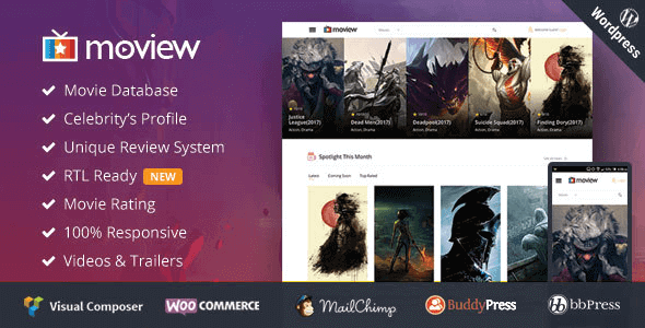 Moview – Responsive Film Video Db & Review Theme