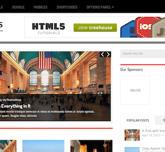 Hotnews – News & Magazine Style Wordpress Theme