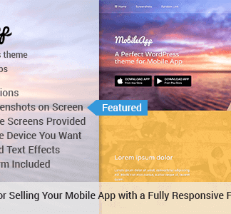 Mobileapp – App Wordpress Theme To Promote Mobile App