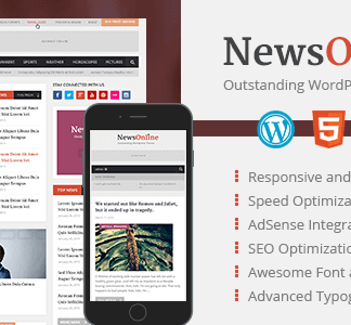 Newsonline – Beautiful & Professional Wordpress Magazine Theme