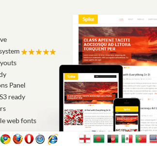 Spike – Responsive Wordpress Blog Theme